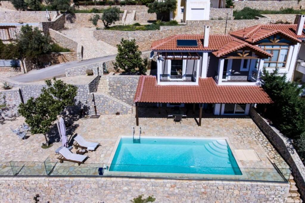 Apollo Romantic Sea View Villa كيفيريون المظهر الخارجي الصورة