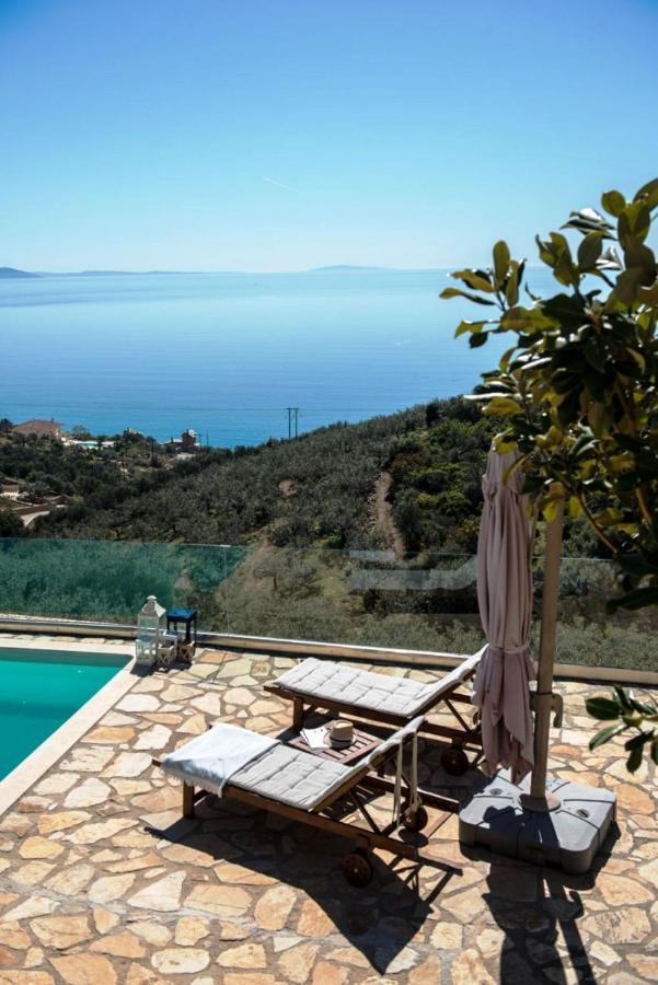 Apollo Romantic Sea View Villa كيفيريون المظهر الخارجي الصورة