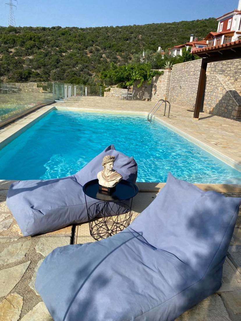 Apollo Romantic Sea View Villa كيفيريون المظهر الخارجي الصورة